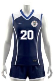 Polera Volleyball Mujer Oficial (Azul)