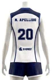 Polera Volleyball Mujer Libero (Blanca)