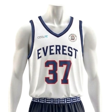 Polera Blanca Basketball / EVEREST