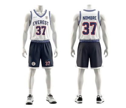 Polera Blanca Basketball / EVEREST